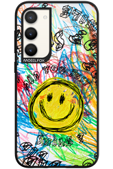 Crayon Smiley Colorful - Samsung Galaxy S23 Plus