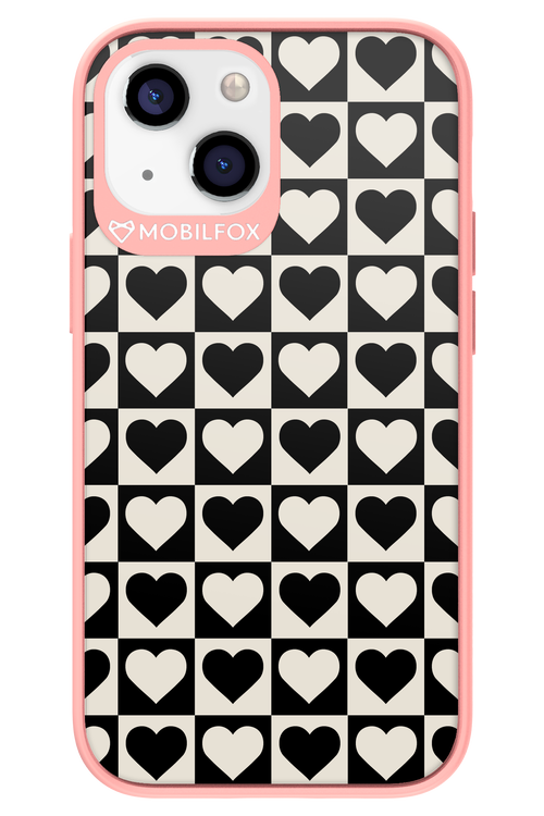 Checkered Heart - Apple iPhone 13 Mini