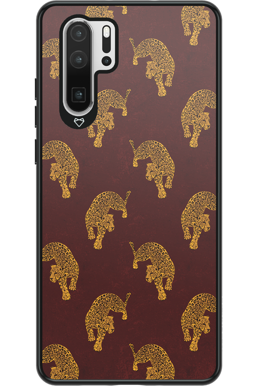 Burgundy Leopard Pattern - Huawei P30 Pro