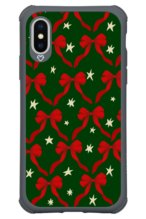 Bow & Stars (Green) - Apple iPhone X