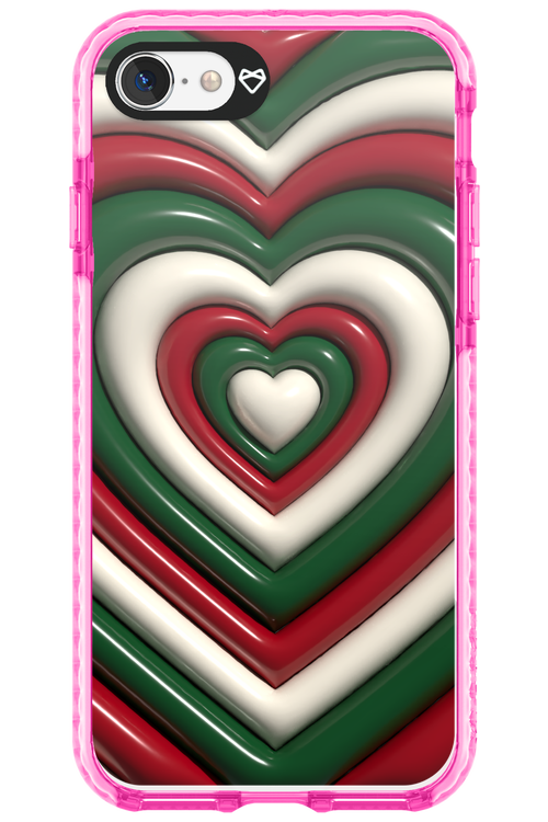 XMAS Hearts - Apple iPhone 8