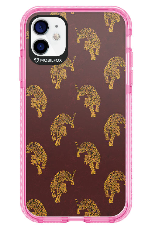 Burgundy Leopard Pattern - Apple iPhone 11