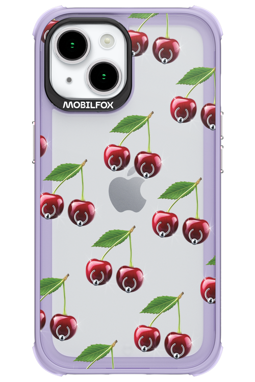 Spicy Cherries Transparent - Apple iPhone 15