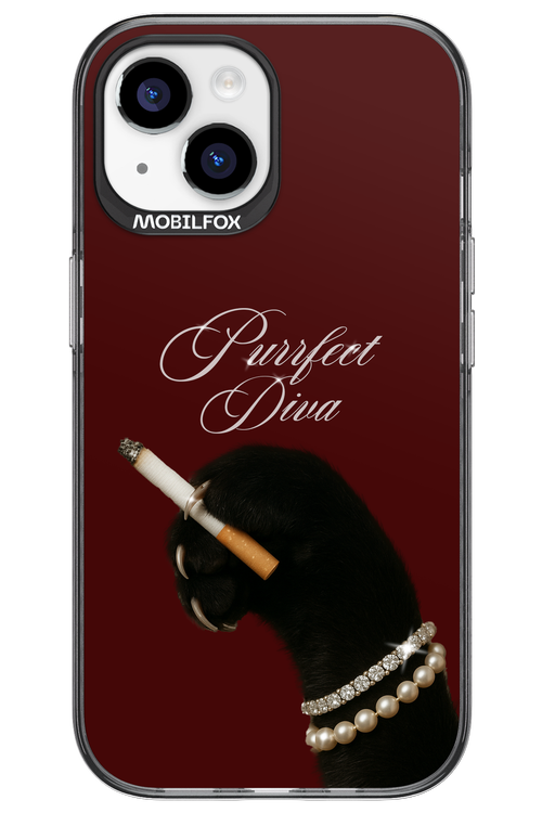 Purrfect Diva - Apple iPhone 15