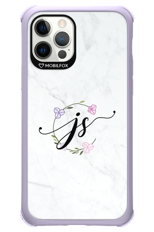 JS Monogram White - Apple iPhone 12 Pro