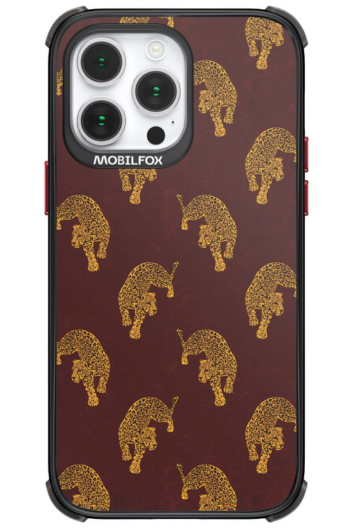 Burgundy Leopard Pattern - Apple iPhone 14 Pro Max