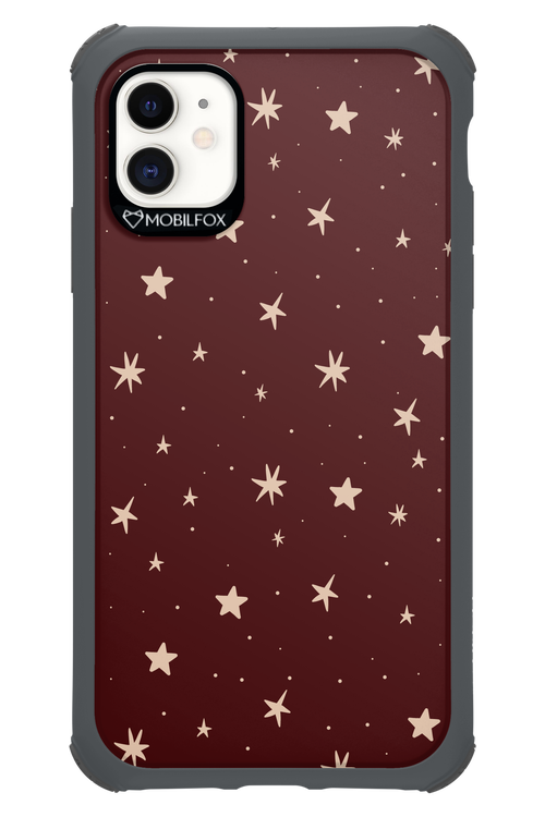 Burgundy Stars - Apple iPhone 11