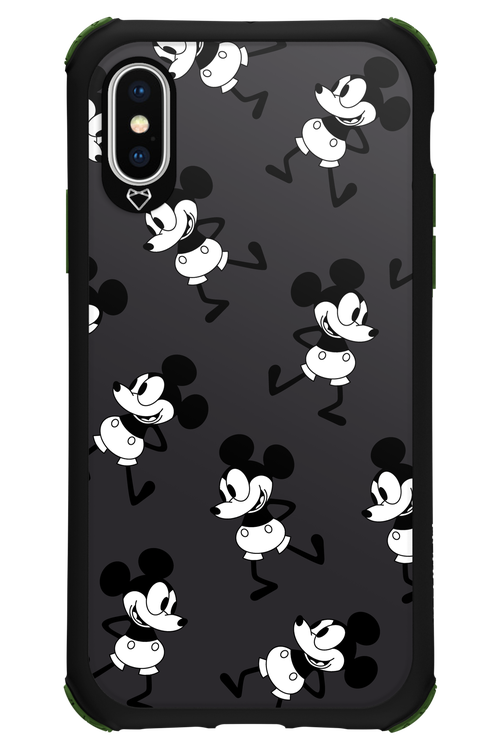 Iconic Mouse (antracite pattern) - Apple iPhone X