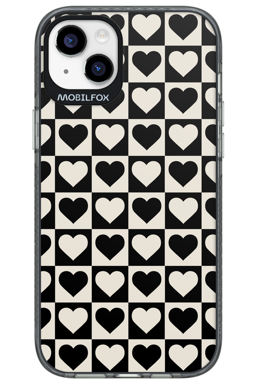 Checkered Heart - Apple iPhone 14 Plus