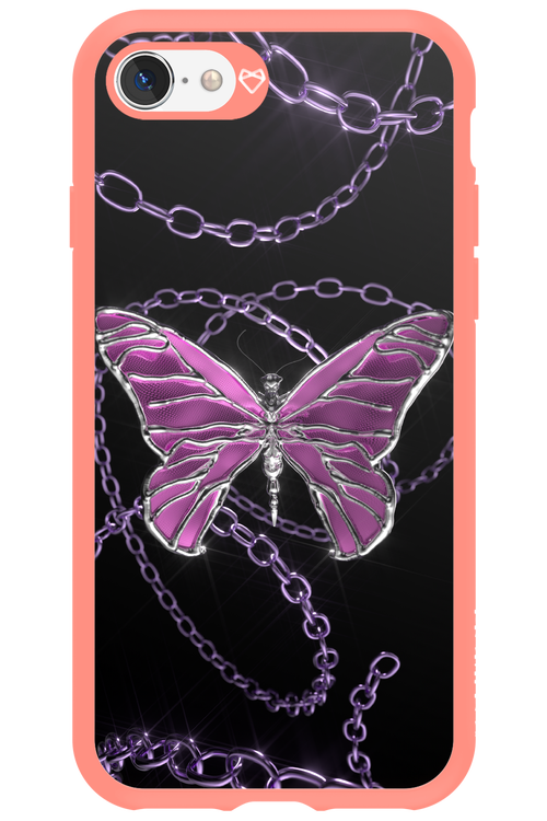 Butterfly Necklace - Apple iPhone SE 2020