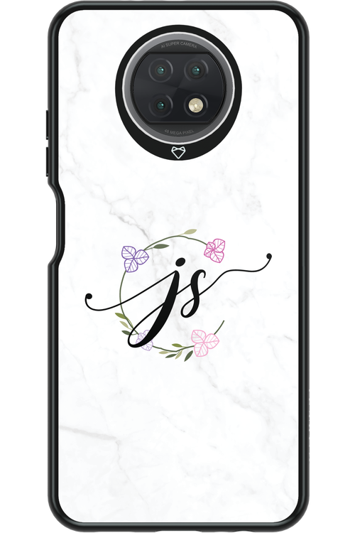 JS Monogram White - Xiaomi Redmi Note 9T 5G