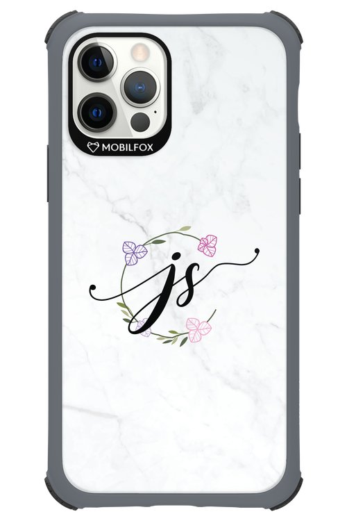 JS Monogram White - Apple iPhone 12 Pro
