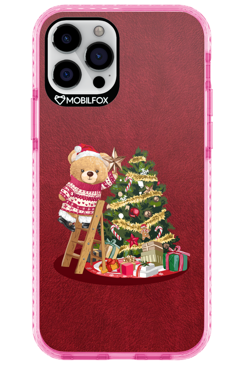 Christmas Bear (Burgundy) - Apple iPhone 12 Pro