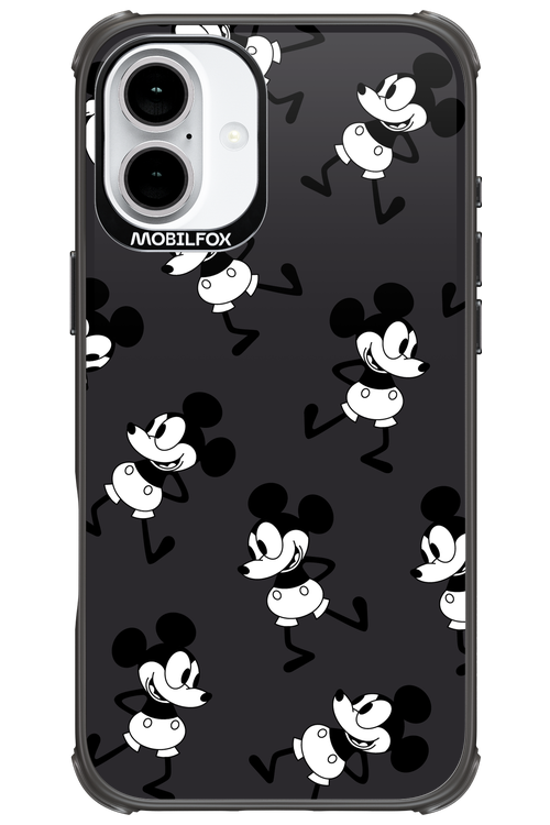 Iconic Mouse (antracite pattern) - Apple iPhone 16 Plus