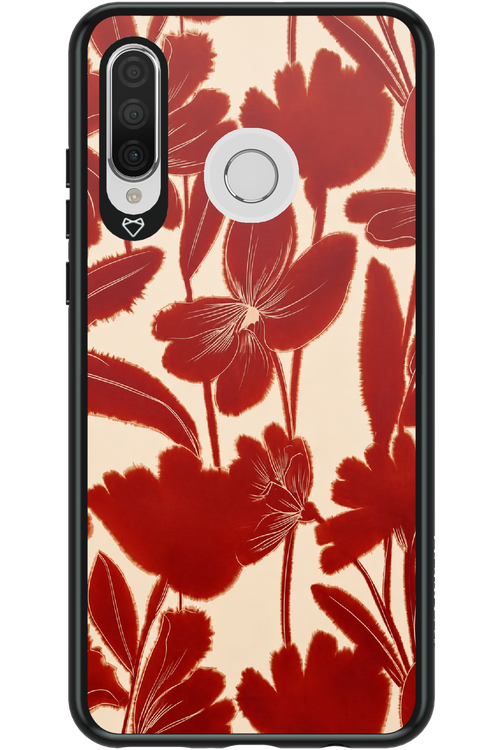 Burgundy Flowers 2.0 - Huawei P30 Lite