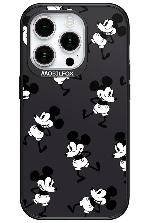 Iconic Mouse (antracite pattern) - Apple iPhone 15 Pro