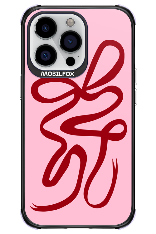 Burgundy Bow - Apple iPhone 13 Pro