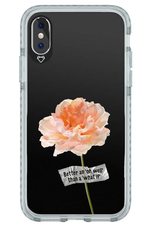 Flower Black - Apple iPhone X