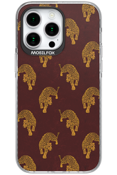 Burgundy Leopard Pattern - Apple iPhone 15 Pro Max