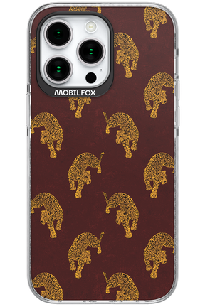Burgundy Leopard Pattern - Apple iPhone 15 Pro Max