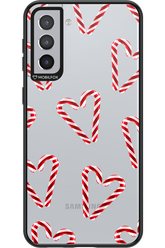 Candy Cane Hearts - Samsung Galaxy S21+