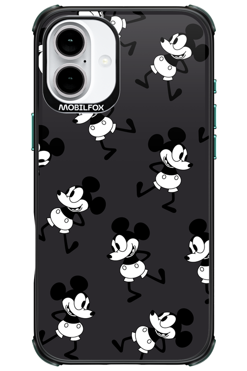 Iconic Mouse (antracite pattern) - Apple iPhone 16 Plus