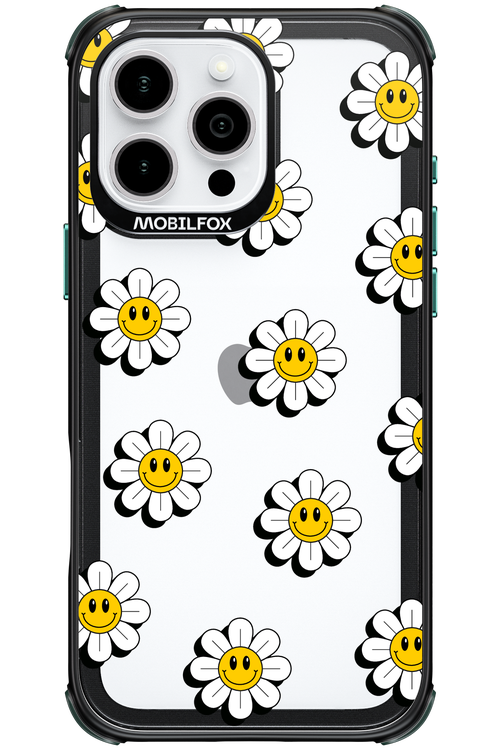 Smiley Flowers Transparent - Apple iPhone 16 Pro Max