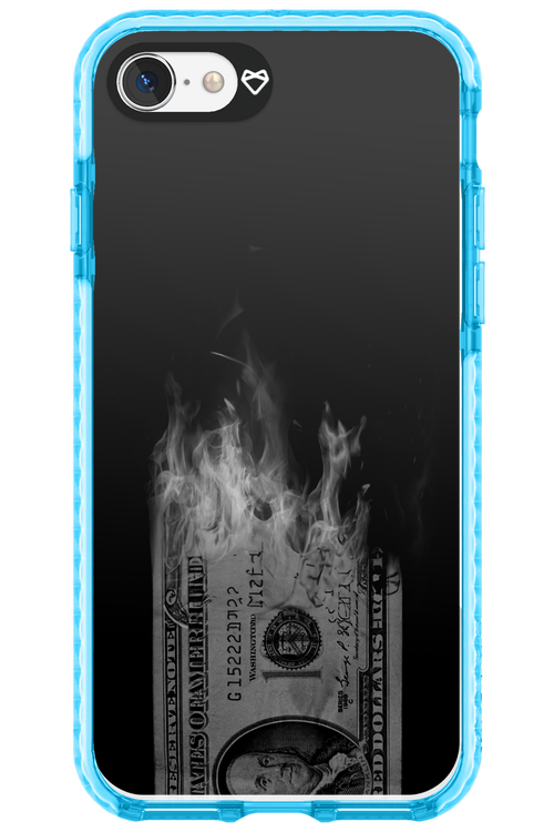 Money Burn B&W - Apple iPhone SE 2020