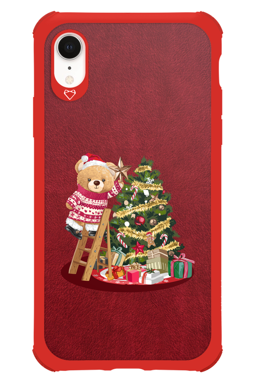 Christmas Bear (Burgundy) - Apple iPhone XR