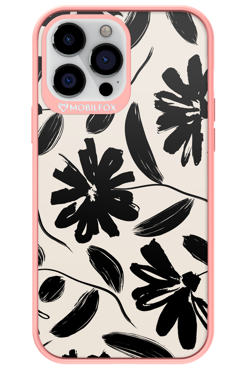 Monochrome Flowerss - Apple iPhone 13 Pro Max