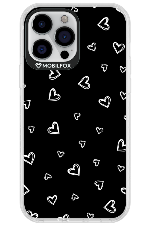 Monochrome Hearts 2.0 - Apple iPhone 13 Pro Max