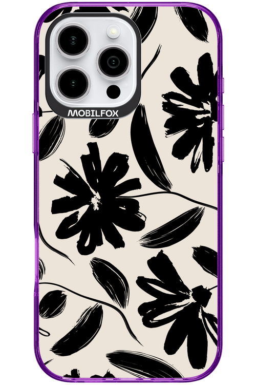 Monochrome Flowerss - Apple iPhone 16 Pro Max