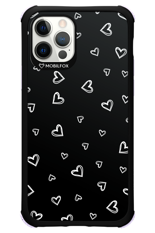 Monochrome Hearts 2.0 - Apple iPhone 12 Pro