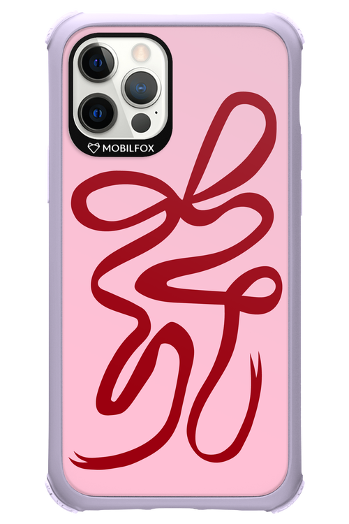 Burgundy Bow - Apple iPhone 12 Pro