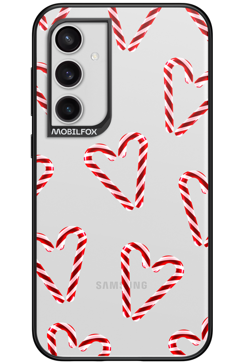 Candy Cane Hearts - Samsung Galaxy S23 FE