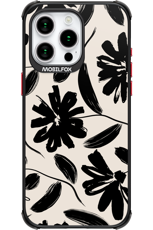 Monochrome Flowerss 2.0 - Apple iPhone 15 Pro Max