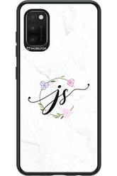 JS Monogram White - Samsung Galaxy A41