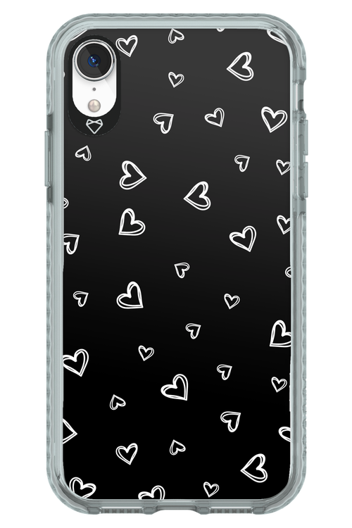 Monochrome Hearts 2.0 - Apple iPhone XR