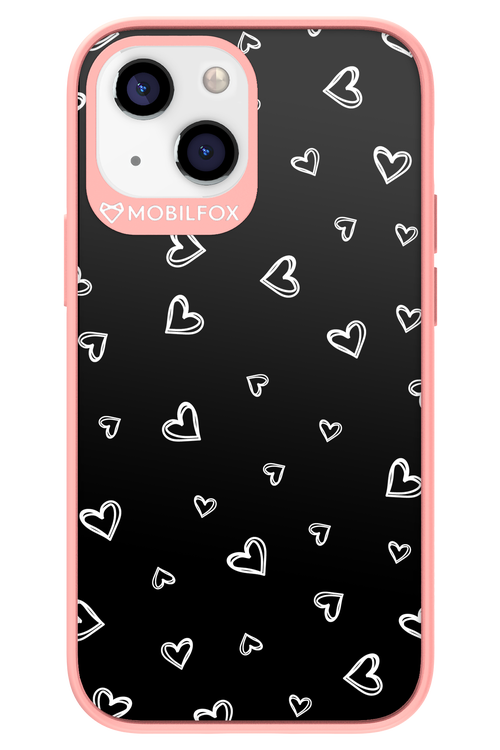 Monochrome Hearts 2.0 - Apple iPhone 13 Mini
