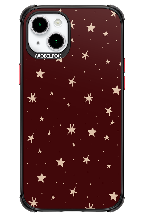 Burgundy Stars - Apple iPhone 15 Plus