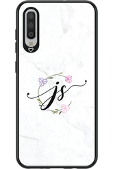 JS Monogram White - Samsung Galaxy A70