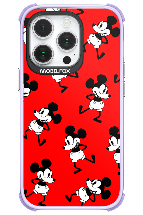Iconic Mouse (red pattern) - Apple iPhone 14 Pro