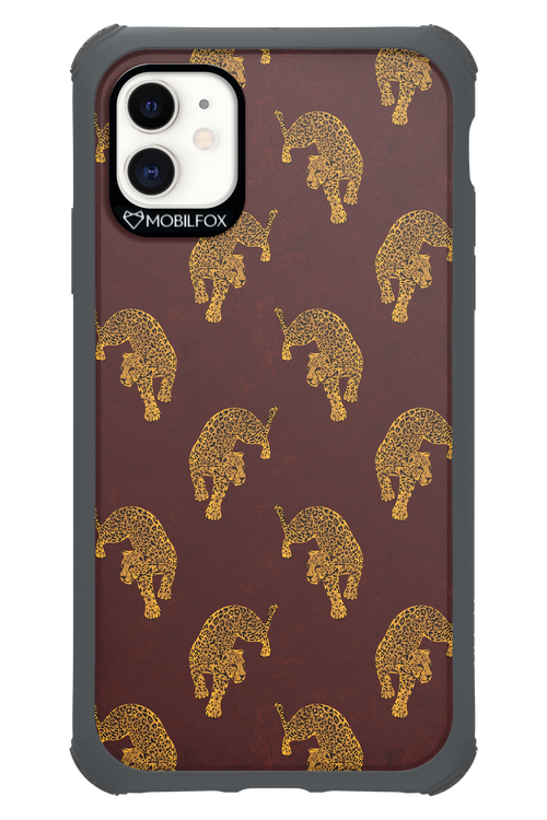 Burgundy Leopard Pattern - Apple iPhone 11