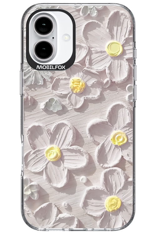 White Flowers - Apple iPhone 16 Plus