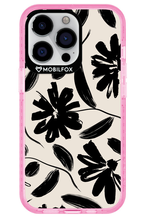 Monochrome Flowerss - Apple iPhone 13 Pro