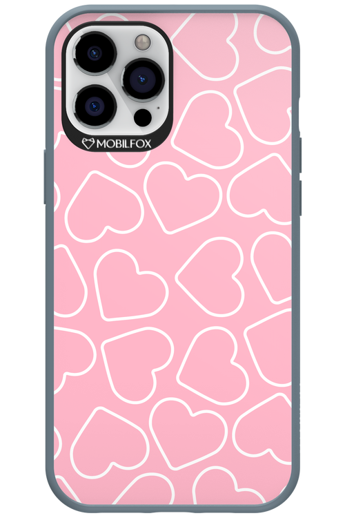 Line Heart Pink - Apple iPhone 12 Pro Max