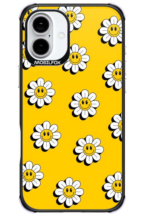 Smiley Flowers - Apple iPhone 16 Plus