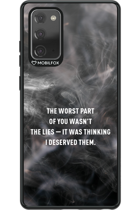 Lies - Samsung Galaxy Note 20