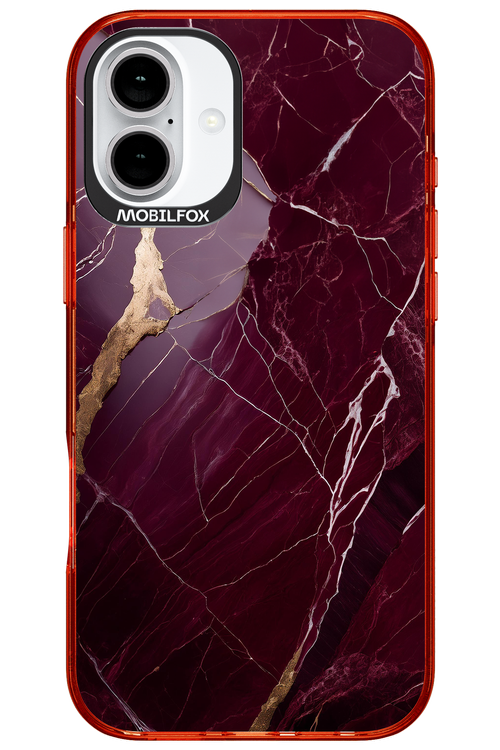 Burgundy Marble 2.0 - Apple iPhone 16 Plus
