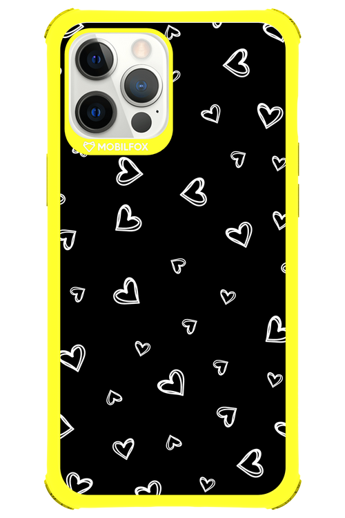 Monochrome Hearts 2.0 - Apple iPhone 12 Pro Max